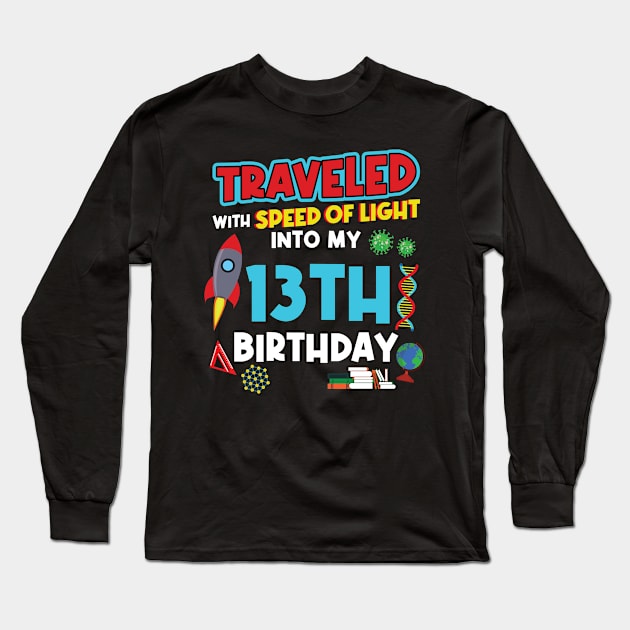 13. Birthday - Science Birthday Long Sleeve T-Shirt by Peco-Designs